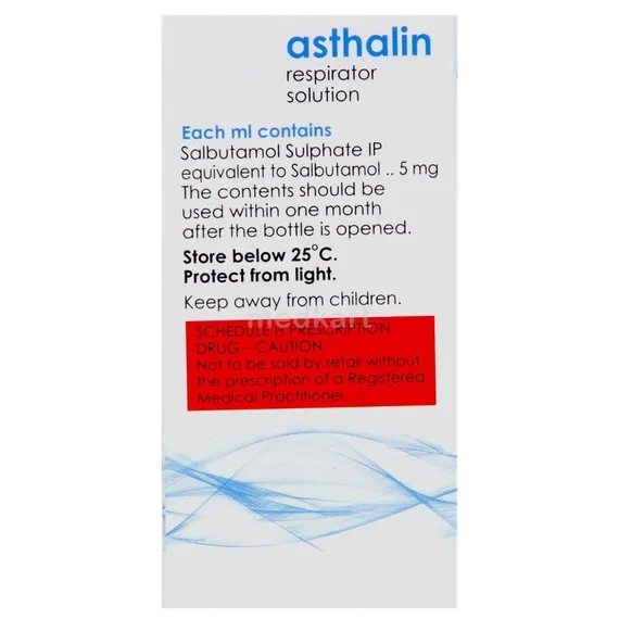 asthalin respirator solution 15 ml